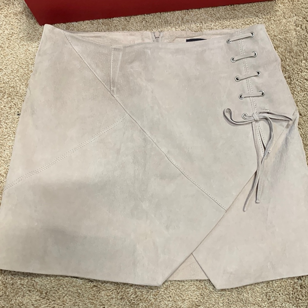 Blank NYC Genuine Suede Skirt